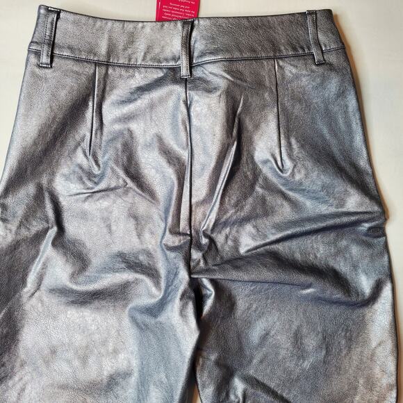 Commando Women's Size XS NWT Faux Leather 7/8 Trouser Platinum SLG67 - Picture 6 of 9